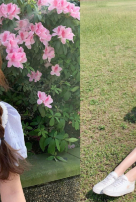 The nine-headed youthful Neihu High School beauty! “Qiu Siqi” Sakura girl has a super fairy temperament mixed with Korean style