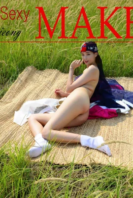 “The ultimate round and beautiful breasts” Sunjeong admired his sexy body while having a picnic (MAKE MODEL, Korea)