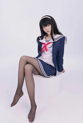 (Online collection) Welfare Ji Charcoal Grilled Lily Black “Passenger Heroine School Uniform” VIP Welfare Posts (51P)