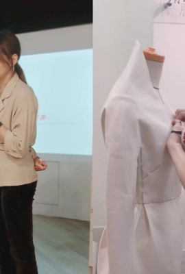 “Shen Jingjuan”, a beautiful lecturer in the Department of Practical Fashion Design, has a sweet face that makes people fall in love