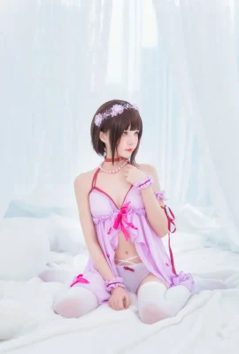 Sakura Tao Meow – Kato Megumi purple nightgown