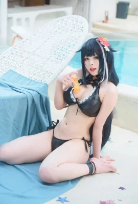 Azur Lane 4th Anniversary German Swimsuit cos cn Lily Europe Prince