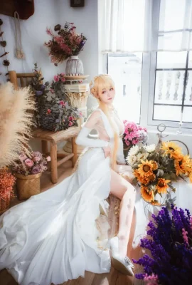 Girls Frontline OTs-14 wedding dress cos God’s Will Beauty yui goldfish