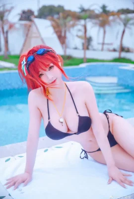 Azur Lane 4th anniversary Zara swimsuit cos cn fork baby