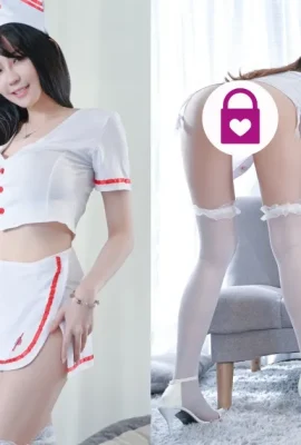 “Sexy busty nurse” helps with vaccinations! Super hot white and tender body + stockings, makes people want to inject like crazy!