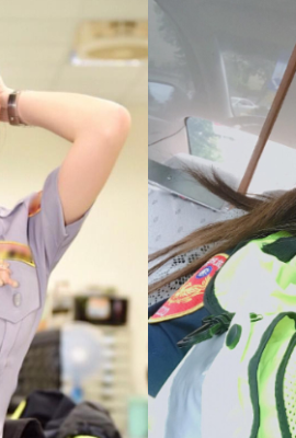 “Taiwan’s most upright policewoman” was surprised to see “Taiwan’s most upright policewoman” at the presidential candidate’s campaign venue, and her pretty profile made izens fall in love instantly