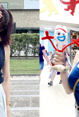 Great rejuvenation for your eyes! The temperament nutritionist “Yuan Zaiyuan” has deep facial features, a sweet smile, and a petite body that turns out to be a little “fit” product!