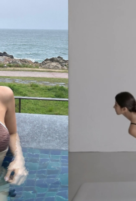 Korean yoga teacher shows off her beautiful butt in high-cut sportswear Netizen: I have a bold idea