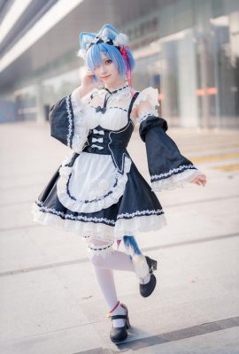 (Cosplay) Hana Qihana Firefly Animation Carnival Cat Rem