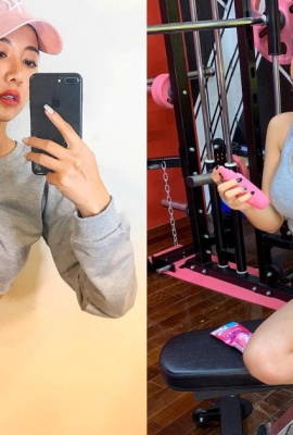 Are these pants a reasonable length? Super fire-breathing fitness girl “Zhang Zhang” sets fire in the gym, and her butt control is really not to be missed!