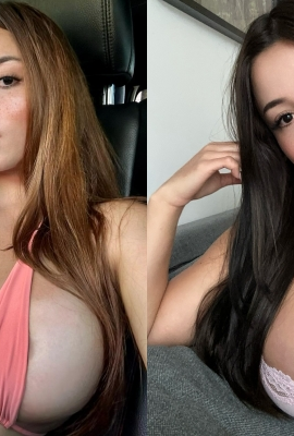 mad! Her IG followers are as high as 12 million, defeating a lot of celebrities! Her breasts are too big, and her swimsuit only has some function of covering it.