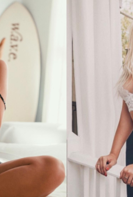 The scale is wide open! Sexy girl goes all out…”takes off her bra to be liberated” and enjoys the three-dimensional effect of the round and plump breasts