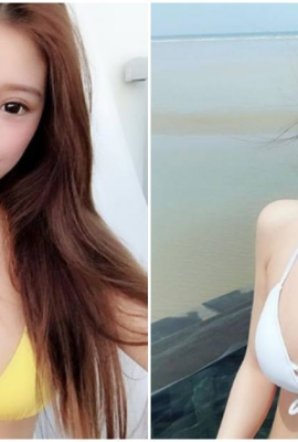 Sweet face and big breasts! The beautiful girl from the National Taiwan University of Science and Technology has supple and beautiful skin and is super attractive. She also has a huge headlight on her chest!